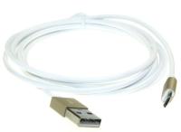 USB2.0 A ST.MICRO USB B ST.  FAST CHARGING  WHITE  1 8M (ersetzt: #F307922 KABEL) 