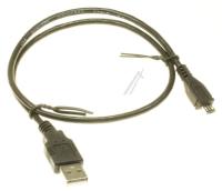 USB2.0-KABEL TYP-A STECKERTYP-B MICRO STECKER 0 5M SCHWARZ (ersetzt: #F116874 DATENKABEL USB SONY  10CM LÄNGE) 