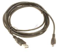 USB2.0-KABEL TYP-A STECKERTYP-B MICRO STECKER 3 0M SCHWARZ (ersetzt: #G362424 DATA LINK CABLE-MICRO USB  3.0PI  0.8M ) 