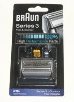 31S  BRAUN KOMBIPACK 31S  KP5000  SILBER  SERIES 3 U. 5000 81387940