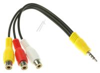 AV C KABEL  4PIN 3.5MM KLINKENSTECKER  3X C  BUCHSE (ersetzt: #2156402 C KABEL AV) (ersetzt: #3930292 KABEL) 