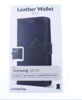 MOBILIZE LEATHER WALLET SAMSUNG GALAXY S22 5G BLACK 28480